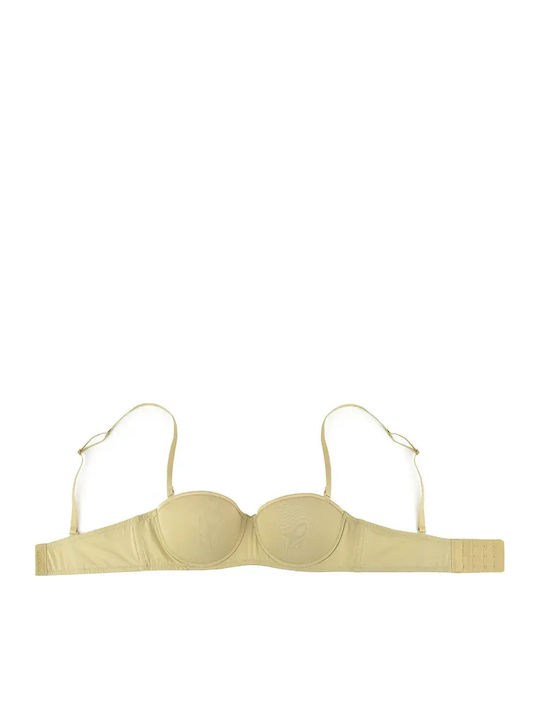 Μπεζ Strapless Σουτιέν