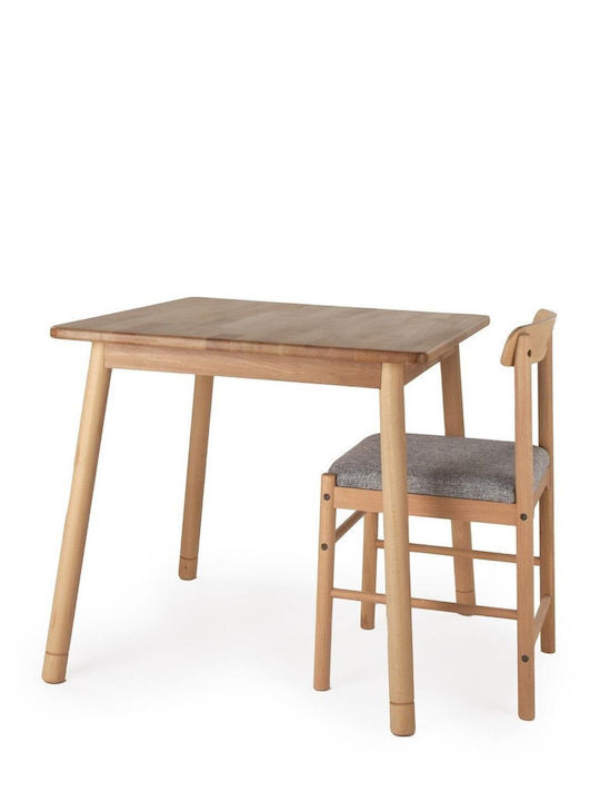 SteweHome Quadratischer Esszimmer- und Küchentisch Aus Holzschatten Eiche 80x80x74,5cm