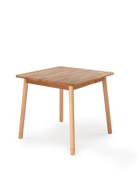 SteweHome Quadratischer Esszimmer- und Küchentisch Aus Holzschatten Eiche 80x80x74,5cm