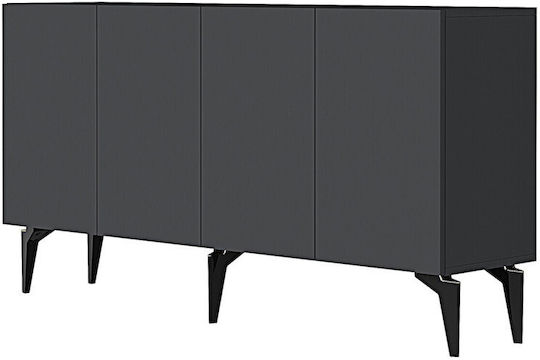 Телевизионни Мебели Сив М150xД32xВ75см