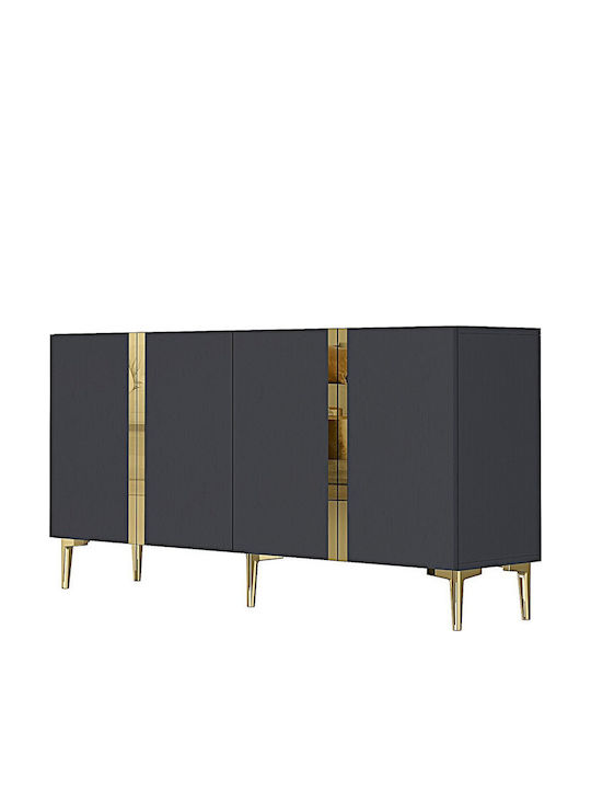 Έπιπλο Τηλεόρασης Γκρι Μ150xΠ32xΥ75cm