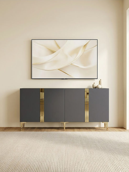 Έπιπλο Τηλεόρασης Γκρι Μ150xΠ32xΥ75cm