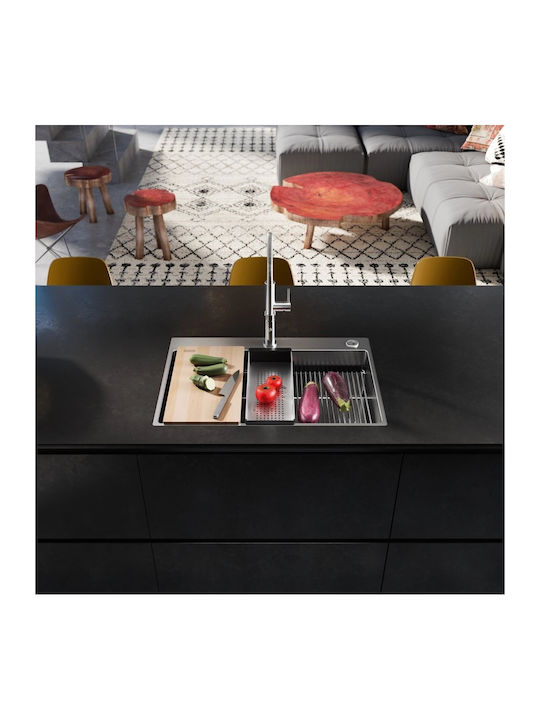 Franke Box Bxx Undermount Kitchen Sink Inox L79xW51cm
