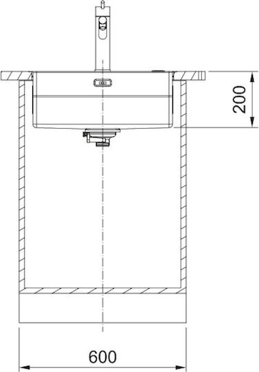 Franke Box Bxx Chiuvetă Sub Masă Inox M53xL51cm