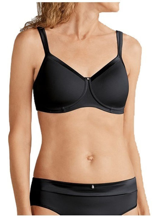 Lara Satin Sb Μαύρο Σουτιέν Μαστεκτομής