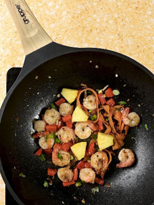 Gruppe Cookin Wok With Lid made of Aluminum with Non-Stick Coating 30cm