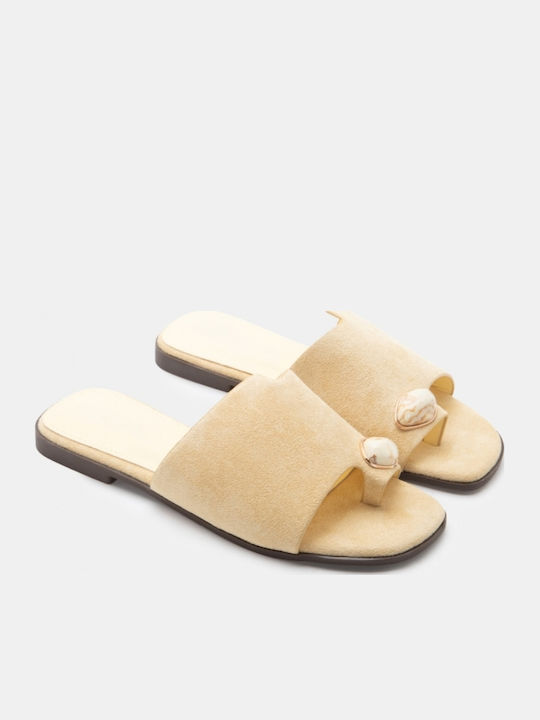 Women's Flat Sandals Yellow