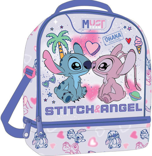 Must Team Stitch School Insulated Lunch Bag 7 Litre Purple 16cm