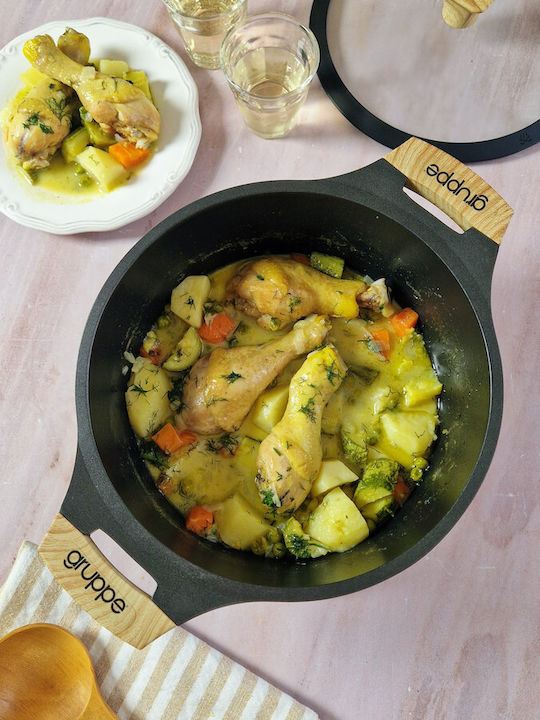 Gruppe Cookin Βαθιά Κατσαρόλα από Αλουμίνιο 4lt / 24cm