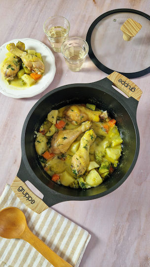 Gruppe Cookin Deep Pot made of Aluminum 4lt / 24cm