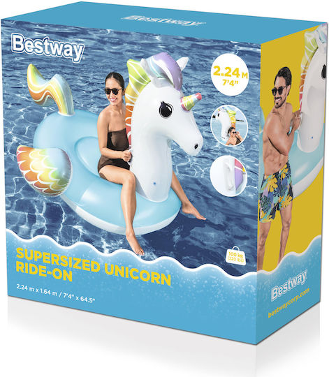 Bestway Детски Надуваем Плажен Дюшек Еднорог 233x156см