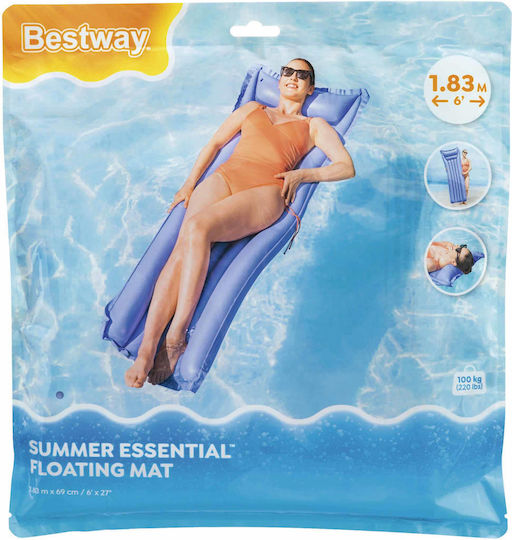 Bestway Φουσκωτό Στρώμα Θαλάσσης Μωβ 69x183cm