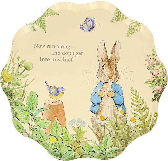 Meri Meri Peter Rabbit Πιάτο για Party 8τμχ