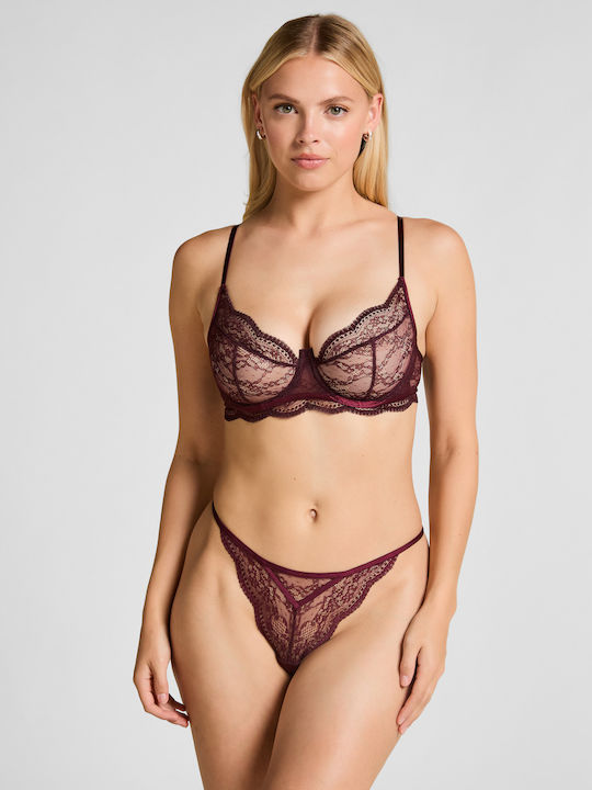 Isabelle Brown Bras without Padding with Underwire