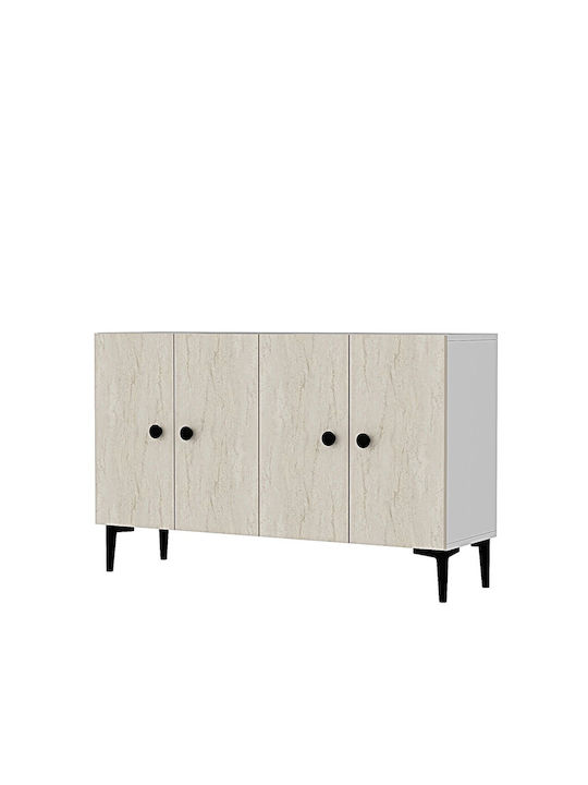 Μπουφές Ξύλινος Πολύχρωμος 120x32x75cm