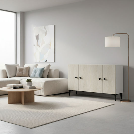 Wooden Sideboard Multicolour 120x32x75cm