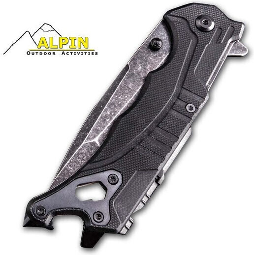 Alpin 9CR18MOV G10 Pocket Knife Black