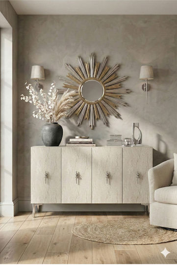 Μπουφές Ξύλινος Καφέ 120x30x75cm