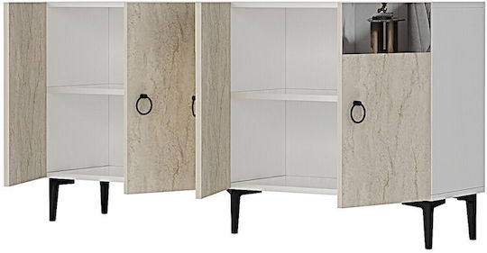 Μπουφές Ξύλινος Καφέ 150x32x75cm