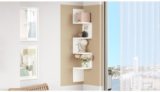 Corner Wall Shelf Modern 22x22x117.2cm