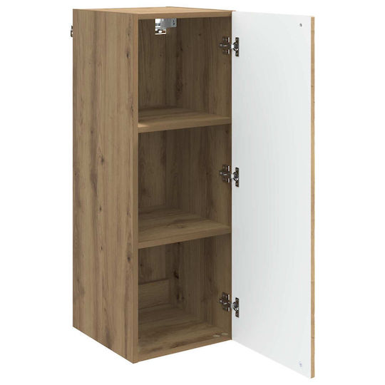vidaXL Bathroom Cabinet 33x34.5x90cm Oak