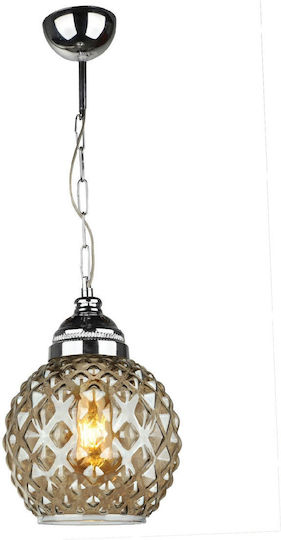 SteweHome Lumini Suspendate Gri Cu Bază De Bec E27 20x20cm