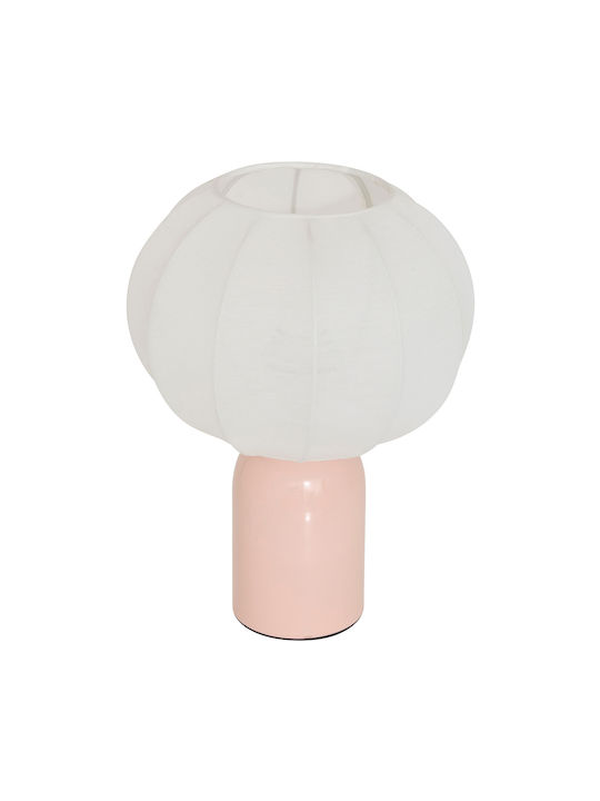 Tobie Metal Table Lamp for E27 Fitting with Pink Shade and Base