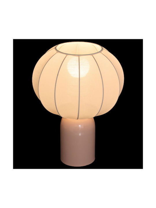 Tobie Metal Table Lamp for E27 Fitting with Pink Shade and Base
