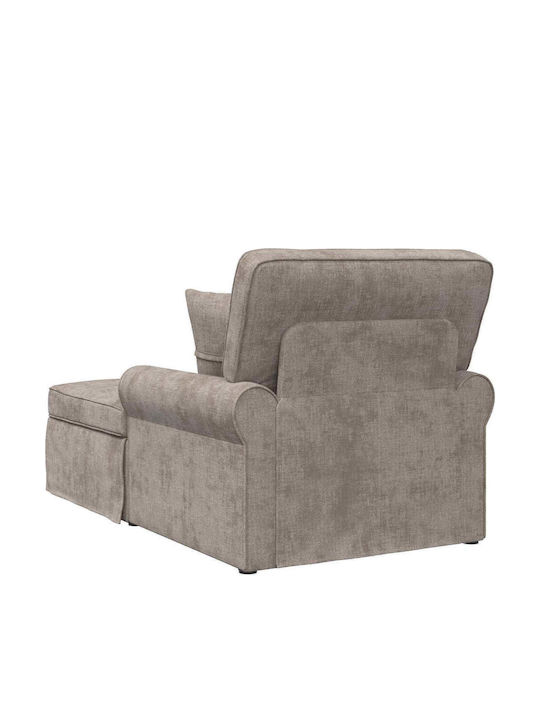 Recliner Fabric Beige L157xW91xH91cm