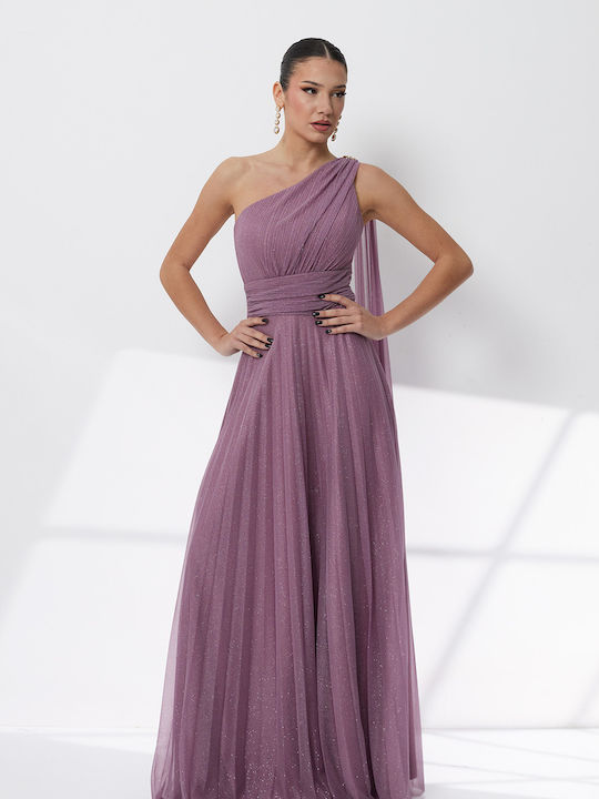 Sommer Maxi Abendkleid Flieder