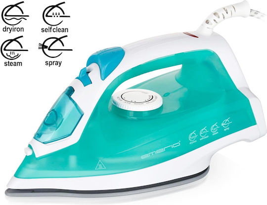 Emerio Steam Iron 2000W with Ceramic Plate and Continuous Steam Supply 17g/min