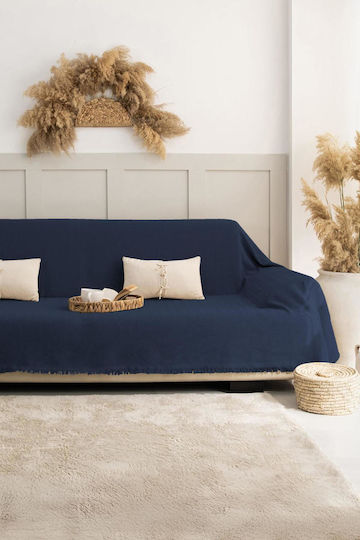 SteweHome Three-Seater Sofa Throw 180x315cm Natural