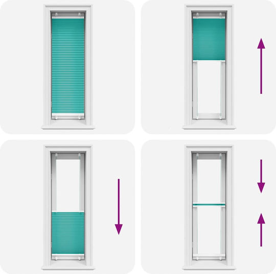vidaXL Roller Blinds Partial Blackout Petrol Blue W45xH150cm 4015387