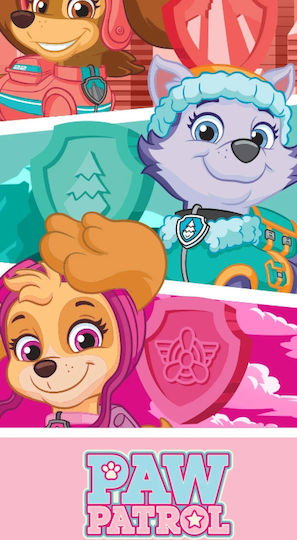 Πετσετα Θαλασσης Microfiber 70x140cm Paw Patrol 4898 Ροζ