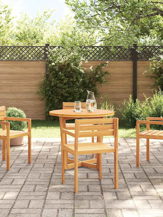 Garden & Outdoor Furniture Sets Dining Room Set 5 Pieces Acacia