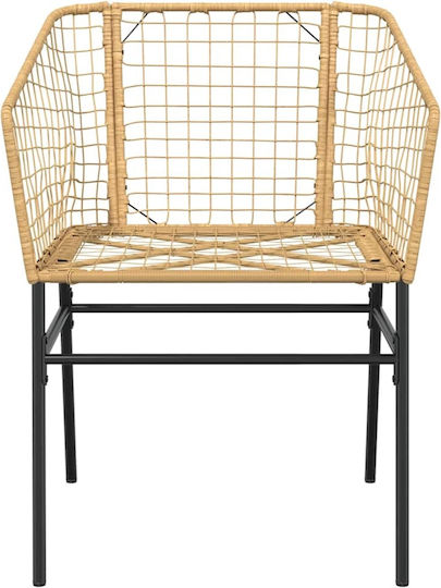 Set Sala De Mese Pentru Exterior 5 Piese Negru Cu Perne