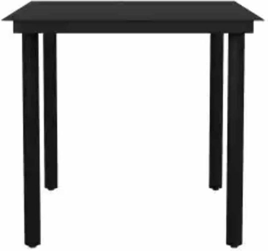 Garten- und Outdoor-Möbelsets Typsatz Speisesaal 5 Stück Schwarz mit Kissen