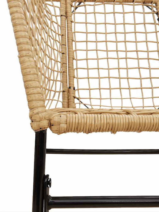 Set Sala De Mese Pentru Exterior 5 Piese Negru Cu Perne