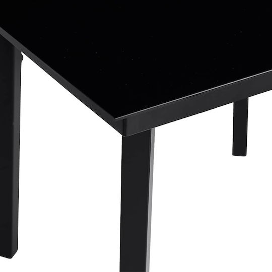 Garten- und Outdoor-Möbelsets Typsatz Speisesaal 5 Stück Schwarz mit Kissen