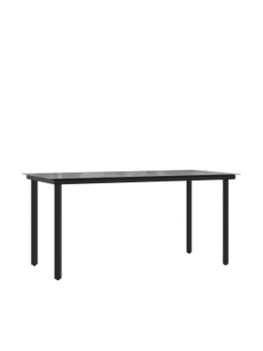 Garden & Outdoor Furniture Sets Dining Room Set 5 Pieces Black
