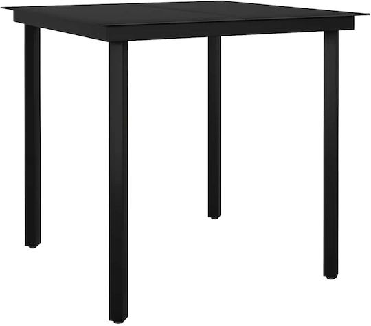 Garten- und Outdoor-Möbelsets Typsatz Speisesaal 3 Stück Schwarz mit Kissen