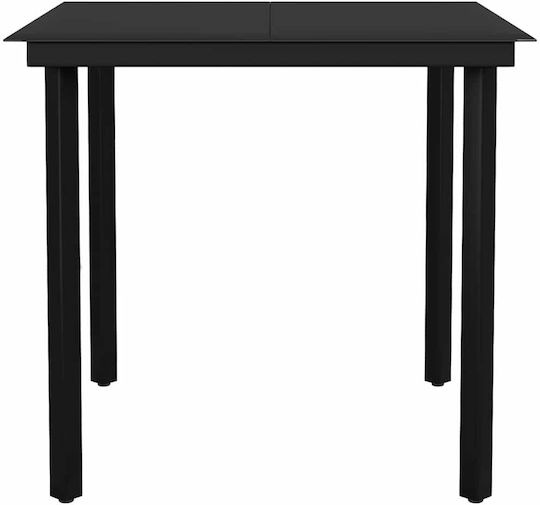 Garten- und Outdoor-Möbelsets Typsatz Speisesaal 3 Stück Schwarz mit Kissen