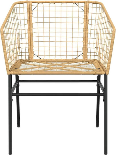 Garten- und Outdoor-Möbelsets Typsatz Speisesaal 9 Stück Schwarz