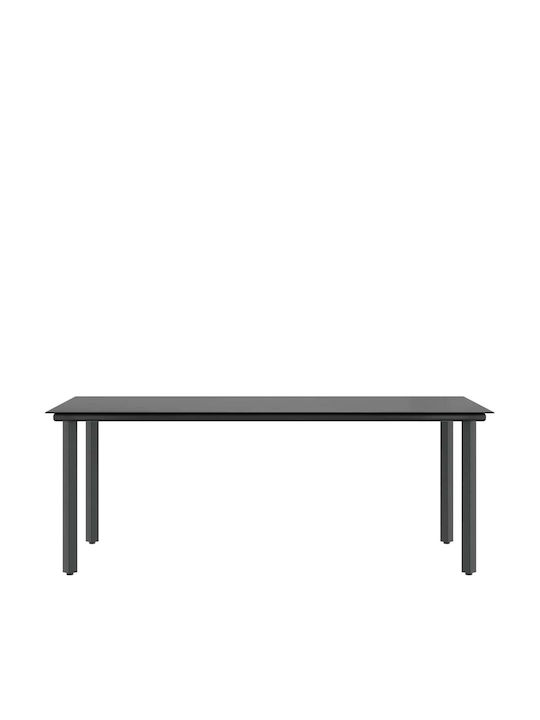 Garten- und Outdoor-Möbelsets Speisesaal 9 Stück Schwarz mit Kissen