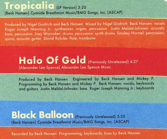 Beck Tropicalia CD Μουσικής