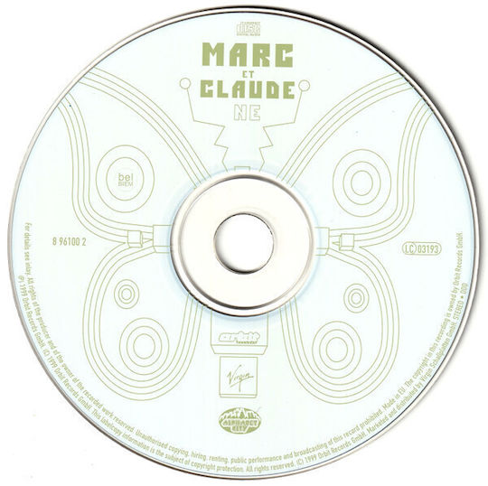 Marc Et Claude Ne CD Μουσικής
