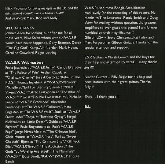 W.a.s.p. - The Neon God: Part 2 - The Demise CD Μουσικής