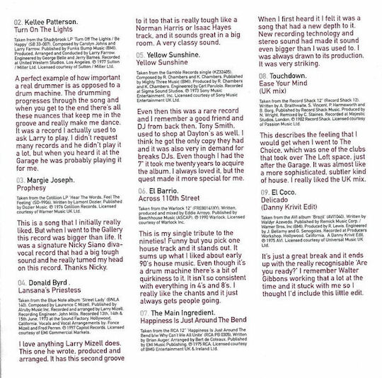 Danny Krivit - Grass Roots (musical Influences And Inspiration) CD Μουσικής