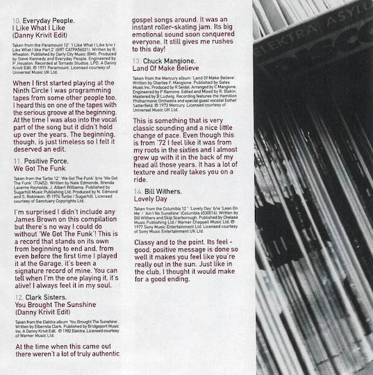 Danny Krivit - Grass Roots (musical Influences And Inspiration) CD Μουσικής