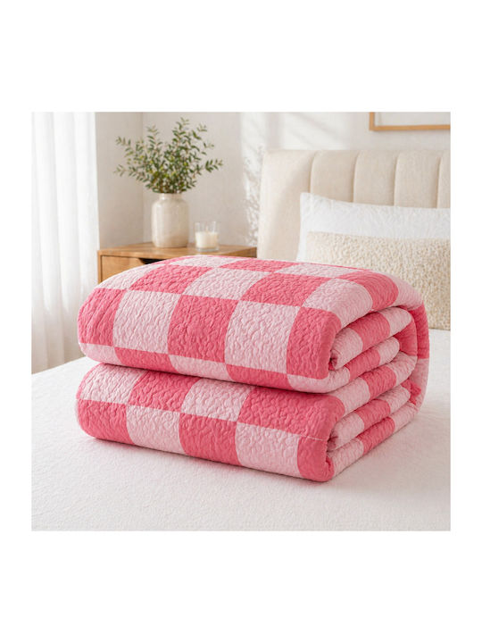 Kotonia Home Kotonia Home Tagesdecke Halbdoppel Mikrofaser Rote 180x230cm